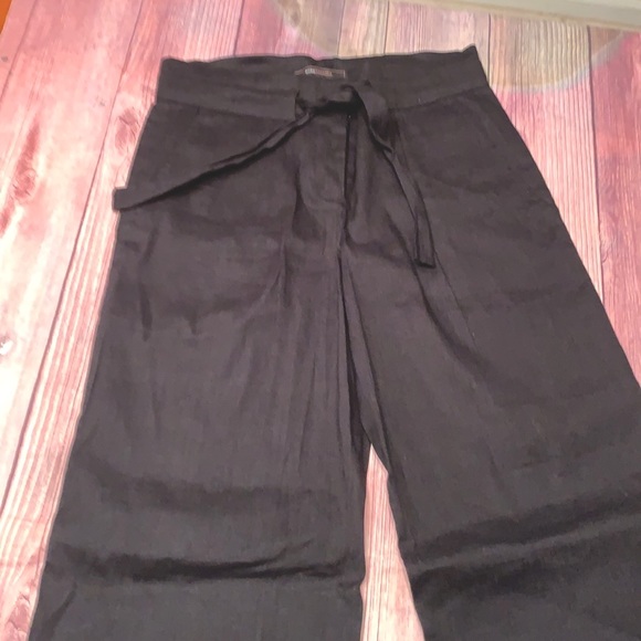 NWOT BCBG MaxAzria linen cotton long pants - Picture 3 of 6